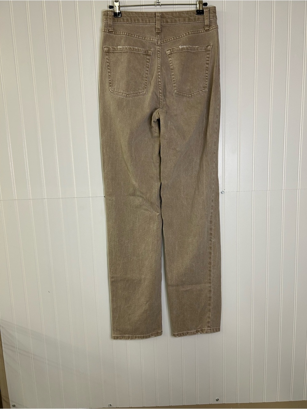 Wild Fable Button Fly Distressed Tan Pants Size 0 - Picture 6 of 11